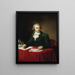 Porträttmålning av Jules - François Par vid ordförandeposten i IV:e arrondissementets domstol, inrikesminister 1793 - 1794 - Jean - Louis Laneuville — inramlat konstverk på väggen