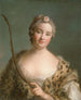 Charlotta Fredrika Sparre 1719-1795 plus tard grevinna Fersen - Jean-Marc Nattier — vy av konstverket