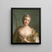 Charlotta Fredrika Sparre 1719-1795 plus tard grevinna Fersen - Jean-Marc Nattier — inramlat konstverk på väggen