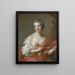 Marquise de l'Hôpital - Jean-Marc Nattier — inramlat konstverk på väggen