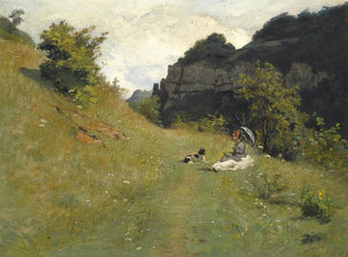 Le chemin de la maloche - Jean-Paul Laurens — vy av konstverket