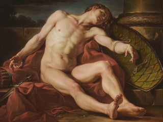 en döende gladiator - Jean-Simon Berthélemy — vy av konstverket