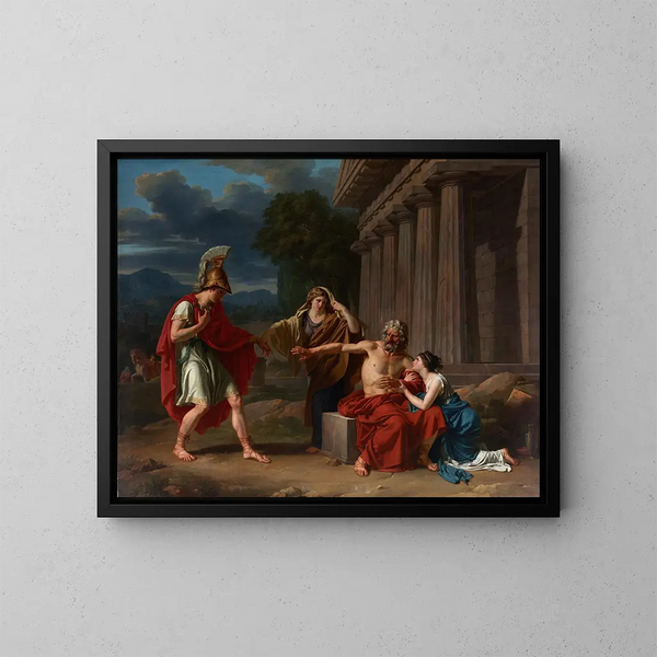 Œdipus i Colone - Jean Antoine Théodore Giroust — inramlat konstverk på väggen