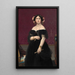 Madame Moitessier - Jean-Auguste-Dominique Ingres — inramlat konstverk på väggen