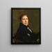 Självporträtt - Jean-Auguste-Dominique Ingres — inramlat konstverk på väggen
