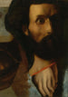 Skiss av huvudet och händerna på Sankt Johannes för Jesus återlämnar Sankt Petrus nycklarna till himlen - Jean-Auguste-Dominique Ingres — vy av konstverket