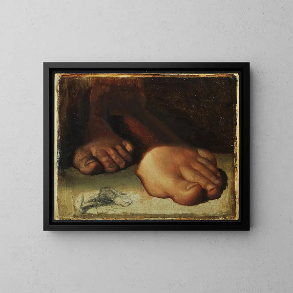Jean Auguste Dominique Ingres - Studies for foot in Jesus Giving the Keys to Saint Peter.webp