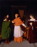 Les fiançailles de Raphaël et de la nièce du cardinal Bibbiena - Jean-Auguste-Dominique Ingres — vy av konstverket