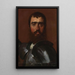 Le Condottiere - Jean-Auguste-Dominique Ingres — inramlat konstverk på väggen