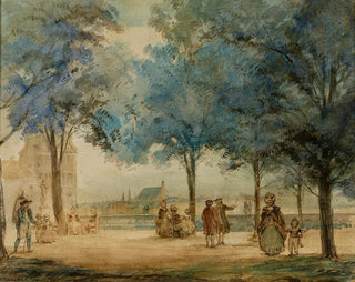Jean Baptiste Marchal - La terrasse des Tuileries en 1786.webp