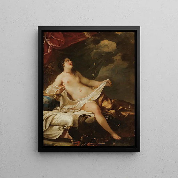 Danaë - Jean Baptiste Marie Pierre — inramlat konstverk på väggen