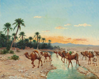 La Caravane - Jean Baptiste Paul Lazerges — vy av konstverket