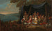 Fête champêtre med turkiska hovmän under ett tält - Jean-Baptiste Vanmour — vy av konstverket