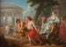 Cléobis och Biton med Cydippe framför Hera-templet - Jean Bardin — vy av konstverket