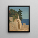 Vue de Capri - Jean Benner — inramlat konstverk på väggen