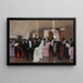 Altercation dans les couloirs de l'Opéra - Jean Béraud — inramlat konstverk på väggen