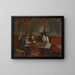vid caféet - Jean Béraud — inramlat konstverk på väggen