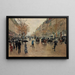Boulevard Poissonnière en automne - Jean Béraud — inramlat konstverk på väggen