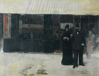Jean Braud - Couple devant une bijouterie.webp