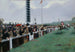 Courses à Longchamp, ankomsten vid stolpen - Jean Béraud — vy av konstverket