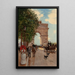 L'Arc de Triomphe Champs-Élysées - Jean Béraud — inramlat konstverk på väggen