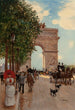 L'Arc de Triomphe Champs-Élysées - Jean Béraud — vy av konstverket
