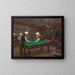 La Partie de billard - Jean Béraud — inramlat konstverk på väggen