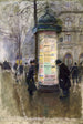 La colonne Morris - Jean Béraud — vy av konstverket