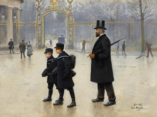 Le parc Monceau - Jean Béraud — vy av konstverket