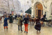 Le théâtre du Vaudeville - Jean Béraud — vy av konstverket