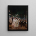 Les belles de nuit - Jean Béraud — inramlat konstverk på väggen