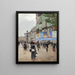 Paris rue du Havre - Jean Béraud — inramlat konstverk på väggen