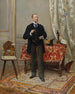 Portrait av Edmond Taigny 1828-1906 historiker och samlare - Jean Béraud — vy av konstverket