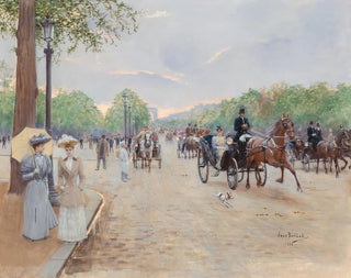 På Champs-Élysées - Jean Béraud — vy av konstverket