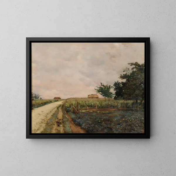 La route - Jean-Charles Cazin — inramlat konstverk på väggen