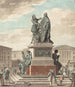 Projekt av ett monument att resa för kungen - Jean François Janinet — vy av konstverket