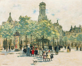 Jean Franois Raffalli - Fillettes Devant Saint Germain LAuxerrois.webp