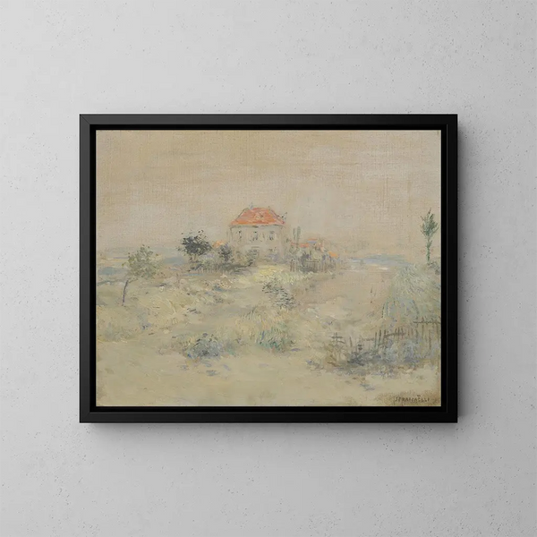 La villa aux environs de Paris - Jean François Raffaëlli — inramlat konstverk på väggen