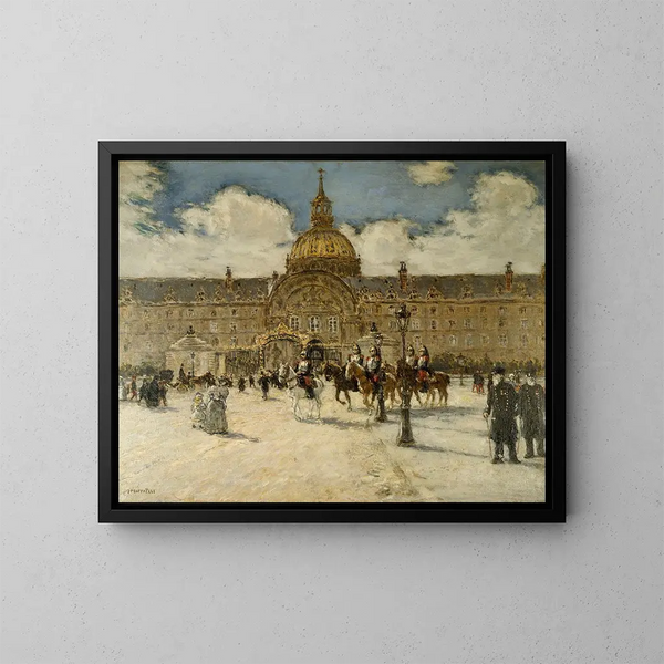 Les Invalides - Jean François Raffaëlli — inramlat konstverk på väggen