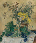 stilleben med blommor och druvor - Jean François Raffaëlli — vy av konstverket