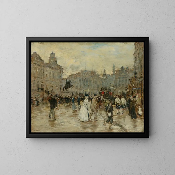 Rue des Princesses, Edinburgh - Jean François Raffaëlli — inramlat konstverk på väggen