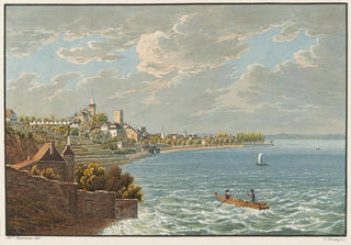 Jean Henri Baumann - Vue de Neuchatel prise de la route neuve.webp