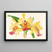 Cattleya aurea - Jean Jules Linden — inramlat konstverk på väggen