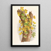 Oncidium Limminghei - Jean Jules Linden — inramlat konstverk på väggen