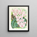 Phalaenopsis schilleriana - Jean Jules Linden — inramlat konstverk på väggen