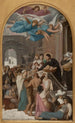 Saint Vincent de Paul som hjälper Lorrains efter kriget 1637 - Jean Lecomte du Nouÿ — vy av konstverket