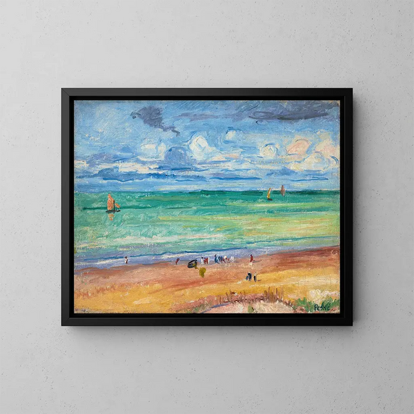La Plage - Jean Misceslas Peské — inramlat konstverk på väggen