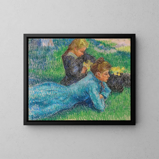 Jean Pesk - Jeunes filles couches sur lherbe Two Girls Lying on the Grass.webp