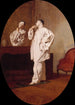 Le Mime Charles Deburau 1829-1873 i Pierrot-kostym - Jean Pezous — vy av konstverket