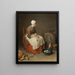 La femme de ménage - Jean Siméon Chardin — inramlat konstverk på väggen
